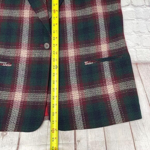 Vintage Private Concepts Women Blazer Jacket Size 16 Wool Polyester B333 -16 - Picture 3 of 16